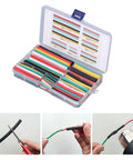 Ycauty 140 Pcs Heat Shrink Tubing Kit With Multipurpose Electrical Insulation Sleeves For Cable Covers And Adjustable Sizes That Are Perfect For Wire Bundling Mechanical Protection And DIY Projects Across The Board, assorted tubing in case