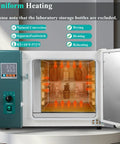 Heavy Duty 45L Lab Drying Oven With 1000W Forced Air Convection For Rapid Heat Treatment. Stainless Steel Interior And Digital Controls.