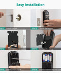 Installation steps for Keyless Entry Door Lock With Fingerprint And Password, Auto Lock, 1 Second Entry, 0.3 Second Fingerprint Unlock
