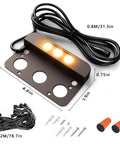 8 Pack 4 Inch LED Retaining Wall Lights Outdoor Hardscape Step Lights Low Voltage 12V Landscape Lighting IP65 Waterproof 1.5W 2700K Soft White Cozy Glow for Decks Stairs Patios Yard Garden Spaces bracket wiring accessories
