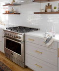 Modern kitchen with 25 Pack Gold Cabinet Handles 3 Inch Hole Centers Center To Center Drawer Pulls Set For Kitchen Cabinets