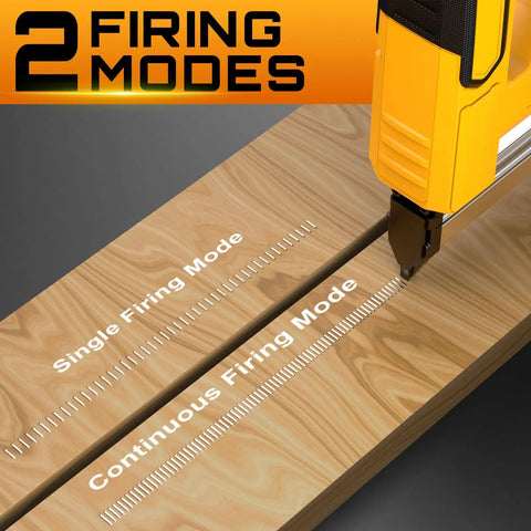 Tough Cordless Brad Nailer And Two In One 18 Gauge Staple Driver Fires Smooth Using Safety Trigger And Quick Jam Unlock Arrives Packed Full Of 2000 Nails Suited For Woodworking Upholstery And Rapid Weekend Fixes Requires 20V Tool Batteries Sold Apart