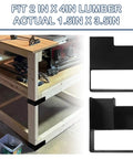 Heavy Duty Workbench Corner Brackets Kit For 2x4 Wood 3 Way Right Angle Brackets Actual 1.5x3.5 Inches with screws