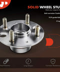 Rear Wheel Bearing And Hub Assembly 4-Lug For Honda Civic 1992-2000, Civic Del Sol 1993-1997, Acura Integra 1994-1997 With Rear Disc