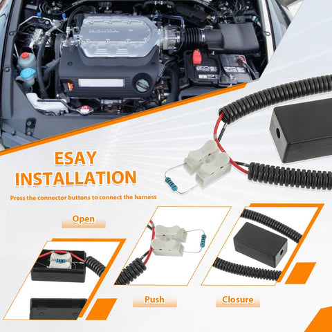 VCM Muzzler Harness Disable Kit With 68 82 100 120 Ohm Resistors Two Of Each For Honda VCM Systems Easy Install Diagram