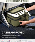 AUROTIER green rolling laptop bag for 16-inch computers, underseat carry-on with wheels and handles