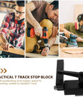 Replacement Stop Block for Woodworking T Slot Track and Miter Track Stopper Aluminum Alloy Durable Stop