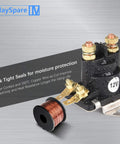 2-Pack 12V Power Trim Solenoid Switch For Mercury Mariner Outboard Motors 35-275 HP MerCruiser, copper coil close-up