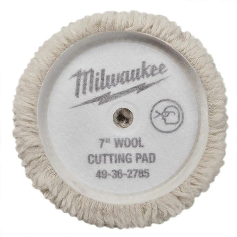 7 Inch Polishing And Finishing Pad Kit For Dual Action Polisher Easy Centering Hole Featuring 7-inch wool cutting pad
