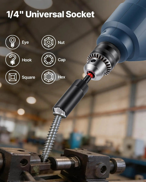 Beefy Magnetic Impact Nut Driver Set 80 Piece Kit With Metric And SAE Sizes Includes Socket Adapters Bit Holder Wing Nut Driver