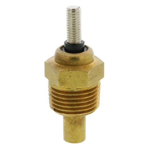 Top Shelf Engine Coolant Temperature Sender Featuring Precision Brass Construction and Factory Calibrated Sensors for Spot On Thermal Readings, close-up view.
