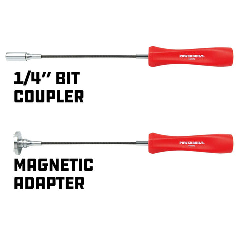 Magnetic Oil Drain Plug Remover Tool With Flexible Shaft For Easy Reach And Quick Clean Removal Hex Bit Magnet Adapter Holds And Removes Plugs No Spills Red 942072