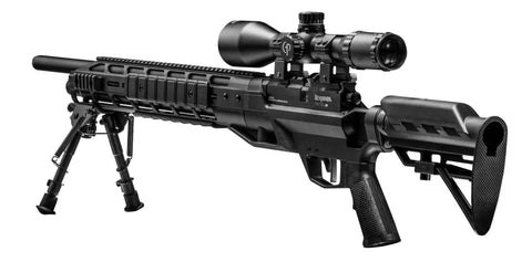 Armada BTAP22SX.22 Caliber PCP Air Rifle With Scope For Target Shooting and Small Game, showing reversible bolt action