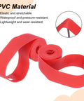 4 Pack 20 Inch Rim Strips 20mm PVC Tire Liner And Wheel Rim Tape Anti Scratch Guard for bikes displayed, highlighting elastic PVC material.