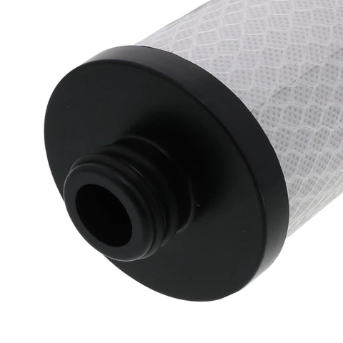 Close-up of 10 Inch Carbon Block Water Filter for RV Boat and Camper Filtration with Dual O Ring Design