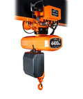 Heavy Duty Workhorse 2 Ton Electric Chain Hoist With Wireless Remote And 20 Ft Power Trolley for lifting 4400 lbs.