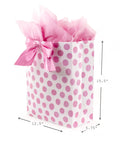Extra Large Gift Bag With Tissue Paper In Pink Polka Dots And Bow For Birthdays Easter Baby Showers Bridal Showers And Any Occasion Big Ol Gift Bag For Effortless Gifting