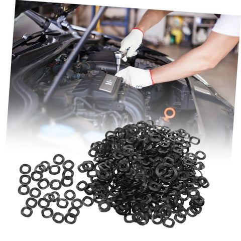 Spring Wave Washers Kit 500 Pieces Compression Type Wave Washers For Electrical Connections Automotive Use Steel Wave Design For Tight Load And Space Saving Gasket Set black steel washers for car engine repair