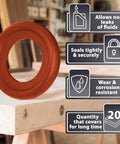 15 Pc Oil Drain Plug Crush Rubber Washer Gasket Seal Kit 14mm Replacement For Mopar Vehicles with sealing benefits.