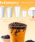 Two Roll Cup Sealer Film Sealing Machines 90-105 Mm Fits 16 Oz Cups Bubble Tea Coffee Juice Soda Cafes Restaurants