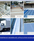 Tough As Nails Waterproof Roof Repair Tape, Super Sticky Bitumen Sealing Roll used for sunroom seams and roof gaps.