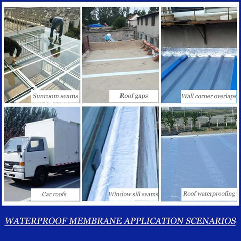 Tough As Nails Waterproof Roof Repair Tape, Super Sticky Bitumen Sealing Roll used for sunroom seams and roof gaps.