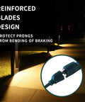 Heavy Duty 100Ft Outdoor Extension Cord 16/3 SJTW Grounded 3 Prong Power Cable with reinforced plug design at night