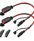 Two Pack X-Connect SAE Adapter Accessory With Polarity Reversal, Rugged 14AWG Copper Cable, Waterproof Connector for vehicles