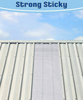 Self Stick Roofing Membrane Roll 35.5 Inch Wide 32.8 Feet Long With Reflective Aluminum Butyl Rubber Waterproof Flashing on metal roof