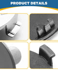 Close-up of clips on BMW Front Bumper Tow Hook Cover Right Passenger Side Easy Install For 4 Series M Sport F32 F33 F36 Gran Coupe 418i 420i 425i 428i 430i 435i 440i 2014 2015 2016 2017 2018 2019 White 51118061005