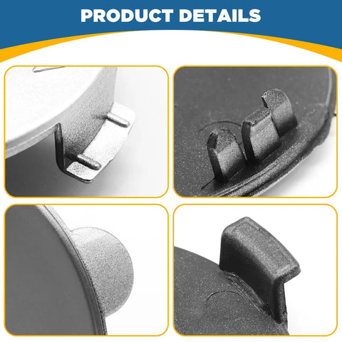 Close-up of clips on BMW Front Bumper Tow Hook Cover Right Passenger Side Easy Install For 4 Series M Sport F32 F33 F36 Gran Coupe 418i 420i 425i 428i 430i 435i 440i 2014 2015 2016 2017 2018 2019 White 51118061005