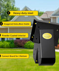 A-Frame Swing Set Brackets Kit With Four Beefy Swing Hangers And Heavy Duty Mounting Hardware against house background