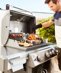 Magnetic Paper Towel Holder With Rotatable Brushed Steel Finish And Strong Magnetic Backing For Large Towels on grill