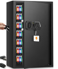 Fireproof 144 Key Safe Cabinet With Wall Mount Anti Theft Key Box With Combination Lock Adjustable Hook Plates And Tags