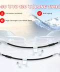 Front Brake Hose Kit Two Piece Heavy Duty For SUV And Truck Fits Escalade Tahoe Suburban Yukon Sierra Silverado 2007-2020 Drive Side And Passenger Side Hydraulic Brake Hose Set OEM Replace 88877850 88877851