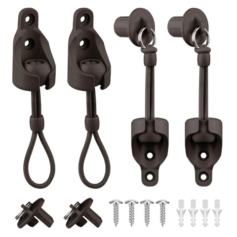 Weatherproof Sun Shade Bungee Kit With End Caps For Exterior Roller Shades And Outdoor Blinds Includes 4 Bungee Tie Downs