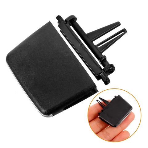 All Purpose Adjustable Car Air Vent Tab Clip For Automotive Outlets Slick DIY Install No Tools Needed Black ABS And PC Material Universal Fit Durable Vent Clip For Auto AC Vents, black vent clip close-up