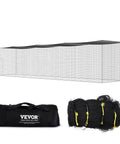 55 Foot Baseball Batting Cage Net For Baseball And Softball Training Pro Level Hitting Practice Net With Door And Carry Bag Portable Heavy Duty Enclosed PE Netting Net Only For Indoor Or Outdoor Use shown with carry bag