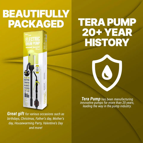 Top Tier Heavy Duty 12 Volt Electric E85 Transfer Pump Delivering No Sweat Operation And Straight Fire 4.2 Gpm Flow With Secure Locking Valve For Gasoline Diesel Antifreeze in packaged box design.