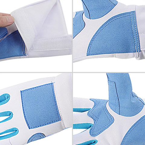 Close-up details of Right Hand Practice Fencing Glove With Anti Slip Leather Palm For Epee Foil And Sabre Bout Practice