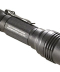 ProTac HL 750-Lumen Tactical Flashlight with CR123A Batteries, Holster, Black, IPX7 Waterproof, Anti Roll Head, TEN-TAP Programming