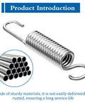 Heavy Duty Replacement Recliner Tension Springs For Couch Sofa Repair Parts with 89mm hook, steel material, close-up view.