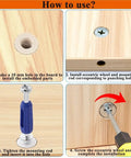 Heavy Duty Cam Lock Fastener Kit With Wood Dowels Bolts And Screws That Make Any Furniture Project A Total Breeze installation guide steps