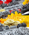 233 Piece Technic Parts Kit With Gears Axles Pins And Connectors Compatible With Major Technic Sets For Replacement And DIY MOC Builds Including Cam Worm Cogs Steering And Differential Engine Components scattered view