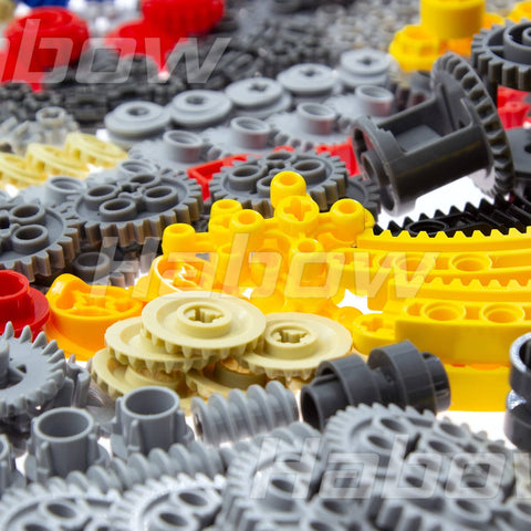 233 Piece Technic Parts Kit With Gears Axles Pins And Connectors Compatible With Major Technic Sets For Replacement And DIY MOC Builds Including Cam Worm Cogs Steering And Differential Engine Components scattered view