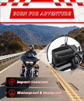 Knight Black Motorcycle Brake And Clutch Fluid Reservoir Covers Caps Fit Electra Glide shown in adventure context.