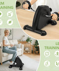 Under Desk Elliptical And Mini Exercise Bike For Easy At Home Or Office Workouts, Seated Leg And Arm Exerciser