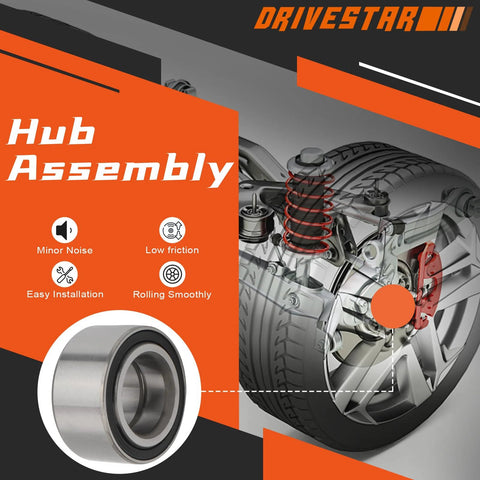Front Wheel Bearing Set Left And Right With ABS For Ford C Max 2013 2018 Escape 2013 2019 Focus 2012 2018