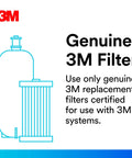 Diagram of Big Capacity Granulated Activated Carbon Whole House Water Filter For Cleaner Tasting Water, 3M replacement filter notice.