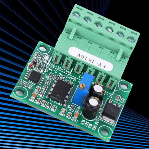 Frequency To Voltage Converter Module For PLC And Motion Control Converts 0-1KHz Pulses To 0-10V Analog Output FV-1KHz10V